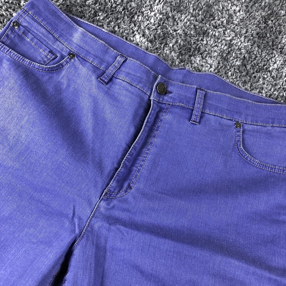 Bogner Jeans Womens L18 Tall Purple Mid‎ Rise Straight Leg Denim Stretch Regular